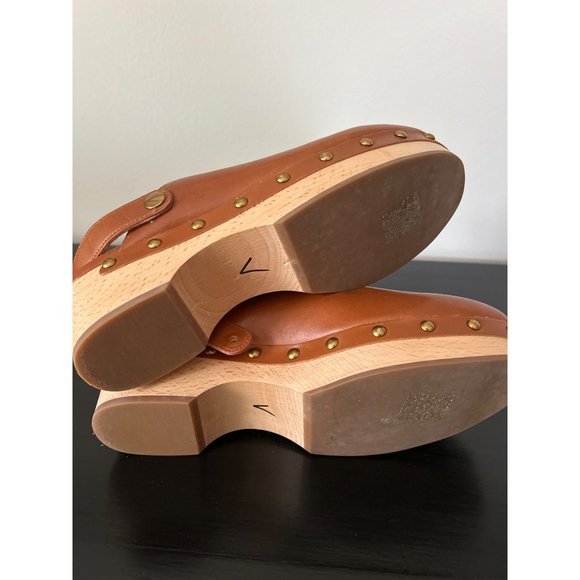 J. Crew Tan Leather Mules - Picture 5 of 7